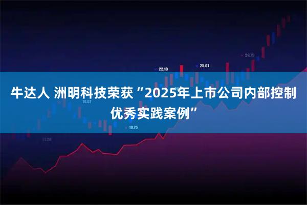 牛达人 洲明科技荣获“2025年上市公司内部控制优秀实践案例”